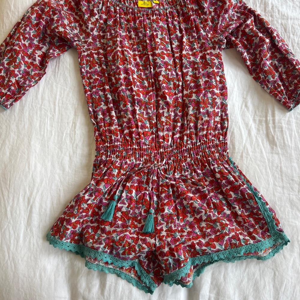 Roberta Roller Rabbit Red and Green Jumpsuit